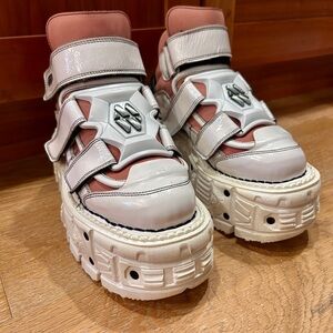 New Rock Platform M-TANK008-C6 in White and Pink